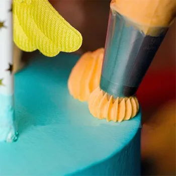 4pcs Námestie Krém Tipy Pečivo Trysky Pečivo Námrazy Potrubia Trysky Cake Design Bico De Confeitar Fondant Cake Zdobenie Nástroje