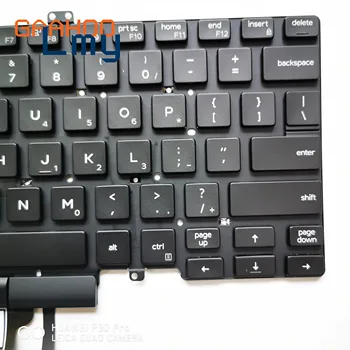 Zbrusu nový, originálny NÁS Podsvietenia klávesnice pre DELL LATITUDE 3400 5400 7400 5401 notebook s podsvietením a trackpiont Black 3J9FC