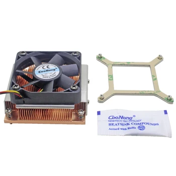 1U Server CPU Chladič Priemyselné Osobný Počítač Medi chladič chladiaci ventilátor pre Intel PGA988/989 Aktívne chladenie