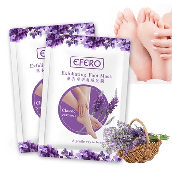 EFERO 6Piece=3Pair Exfoliácia pre Nohy Maska Exfoliačný Ponožky Peeling Popraskané Päty Nohy Patch Nohy Drhnúť Mozole Nohy Maska