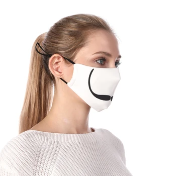 Zohra Dali Fúzy Tlač Opakovane Ochranné PM2.5 Filtra Úst Maska Proti Prachu Maska Vetru, Nastaviteľný Pleťové Masky
