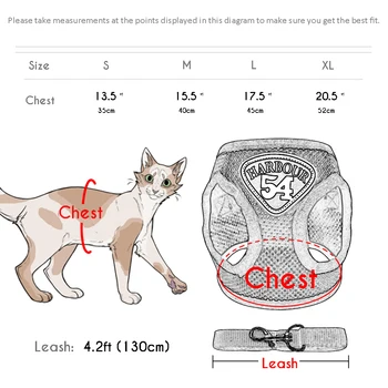 Nylon Mesh Postroj Vesta pre Mačka, Pes, Postroje a Vodítko Nastaviť Mačky Produkt Nastaviteľné pre Domáce Mačky, Chôdza Postroj Popruh Chihuahua