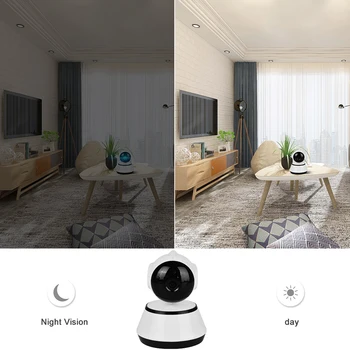 720P Home Security Kamera IP Smart Fotoaparát, WIFI Bezdrôtové Podporujú Pamäťovú Kartu Prehrávanie Audio Záznamu Noc Verzia Dohľad