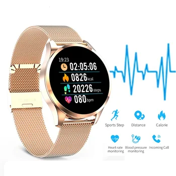Luxusné Smart Hodinky Muži Ženy Krvný Tlak Správu, hovor pripomienka Smartwatch Srdcového tepu Fitness Tracker Pre IOS a Android