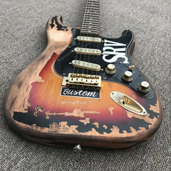 Na sklade Vintage Sunburst zostáva elektrickú gitaru, ručné jelšové telo SRV vo veku st elektrická gitara