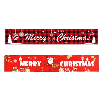 PERSONALIZOVANÉ Vianočné Bannery - Vonkajšie Záhradné Steny Vianočné Dekorácie Streamer