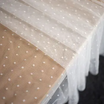 2 m/veľa 1.4 metrov široký elastické čipky textílie DIY šaty, detské šaty, čipky výbava Ručné Opony robiť čipky tkaniny