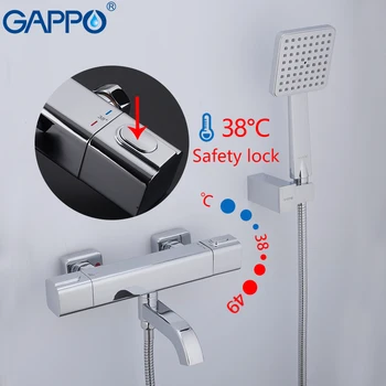 GAPPO Sprcha Kohútikov, termostatické vane mixér s termostatom nástenné sprchové batérie, vodopád tapware sprcha hlavovom