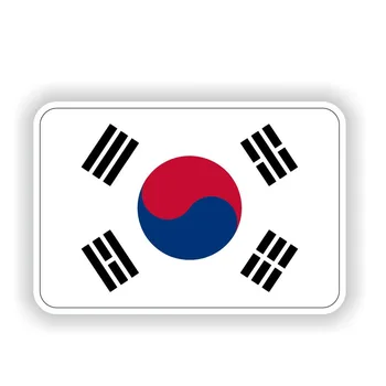 Južná Kórea Vlajkou, Auto Nálepky, Auto Okno Koniec vlaku Okno Dekorácie Auto-tvarovanie Tela Deca KK 11.6 CM*7,6 CM