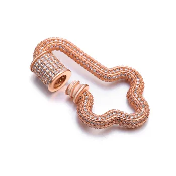Juya Svorky Príslušenstvo Pre DIY Šperky Robiť Zásoby Medi Cubic Zirconia Spony Pre Ručné Žena Perly Náramok Náhrdelník