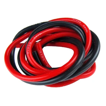 1 balíček 2 ks 14 ukazovateľ 1 meter silikónový kábel jemné pláž 14 AWG, čierna a červená
