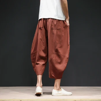 2020 Lete Muž Kríž Nohavice Voľné Kórejský Bežné Nohavice Mužov Streetwear Teľa-Dĺžka Bežné Hárem Nohavice Mužov Hiphop Jogger Nohavice