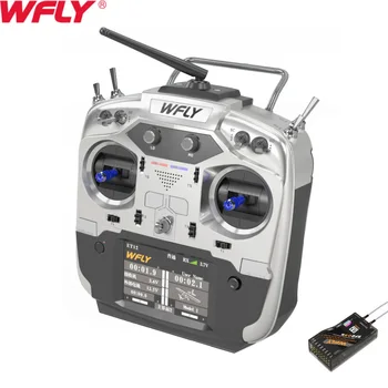 WFLY ET12 2,4 GHz, Diaľkové ovládanie 12CH Rádiový Vysielač s RF209S Prijímač Pre RC Drone Auto Čln