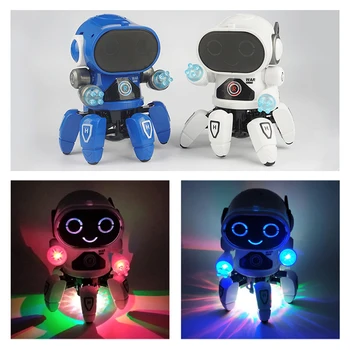 Smart Tancujúci Robot Elektronické Chôdza Hračky S Hudobným & LED Osvetlenie Octopus Robot pre deti Inteligentné Deti darček