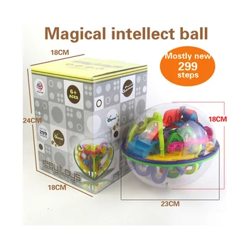 3D Puzzle Magic Maze Loptu 299 úrovni perplexus magické intelekt Mramoru Puzzle Hra IQ Rovnováhu Vzdelávacie hračky pre Deti,4 štýly