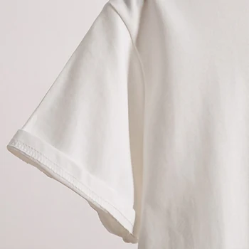 Parazit Film Dno Spoločnosti Grafické Tlače Estetické Tees T Shirt Ženy O-krku Krátky Rukáv Biele Tričko kórejský Štýl Oblečenie