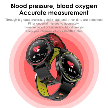 Doolnng L8 Smart Hodinky Mužov, Vodotesný IP68 SmartWatch S EKG PPG Krvného Tlaku, Srdcovej frekvencie športové fitness hodinky