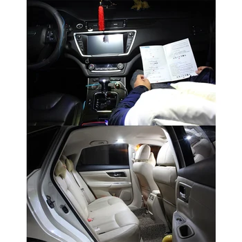 10Pcs Biela, Canbus interiérové led svetlo Balík Kit pre Hyundai Elantra MD UD 2011 - led Mapu Dome batožinového priestoru špz svetlo