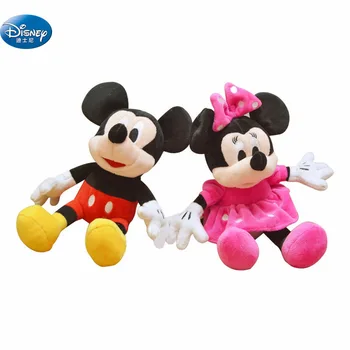 29 cm Mickey Mouse& Minnie Plyšové Hračky, Disney roztomilé Mäkké, Vypchaté Bábiky Zvierat Vankúš Pre Deti Darček