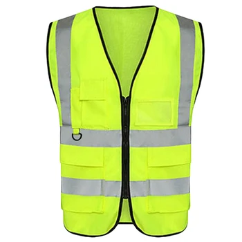Multi-Vrecko, Reflexné Vesty Reflexné Oblečenie Fluorescenčná Žltá Vesta Na Koni A Beží