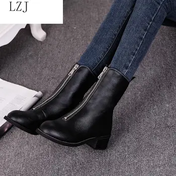 2019 zimné topánky dámske a členková obuv vysokej kvality ukázal dámy topánky kožené módne topánky čierne sexy dámske topánky veľkosť