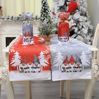 Vianočné Swedish Language Stôl Runner Obrus Placemat Domov Svadobné Dovolenku Festival Dekorácie 73 x 14 Palcov Drop Shipping
