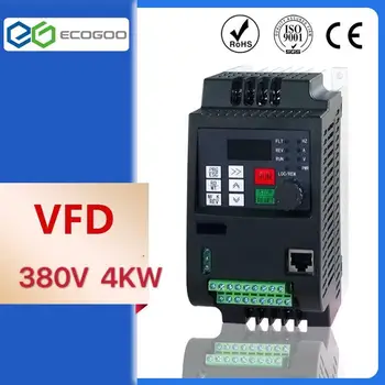 VSD 380V 2,2 KW 4KW Mini VFD inversor de frecuencia Variabilná para conversor de kontroly de velocidad del Motora 0-650Hz