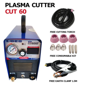Plasmargon CUT60 IGBT HF Plasma Cutter 10-60A Rezanie MachineFree Rezanie Spotrebný materiál Súprava 110/220v