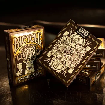 Amber Stag Klub 808 Hracie Karty 88*63mm Papier Magic Kategórie Poker Karty pre Profesionálny Kúzelník