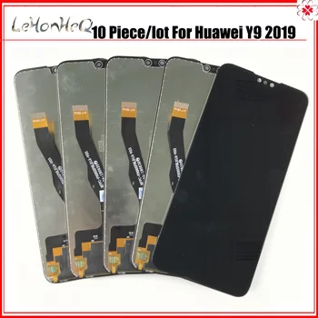 10 Ks/veľa LCD Pre Huawei Y9 2019 LCD Displej Screen Dotknite sa položky Digitalizátorom. montáž Pre Huawei vychutnať 9 plus LCD Replacment JKM-LX1