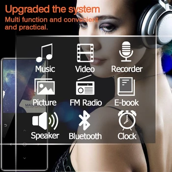 MP4 Prehrávač, Bluetooth 4.2 s Reproduktor, Slúchadlá E-book, FM Rádio, Video MP4 Hudby HiFi Prehrávač Slim MP 4 prehrávač Walkman s kapacitou 8 gb 16 GB 32 GB 40 GB