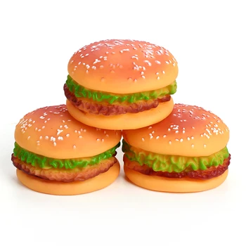 Domáce zvieratá Burger Psa Zvukové Hračky Tvorivosti Realistické Hamburgery Spev na Hračky pre Psov Bezpečné, Netoxické Žuvanie Molekulová Hrá Nuda