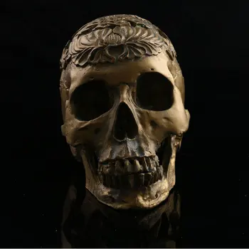 Bronz Lebka Hlavy 1:1 Životnej Veľkosti Ručne Vyrábané Dekorácie Zber Domova Vysokej Kvality Crystal Lebkou Lebky, Model