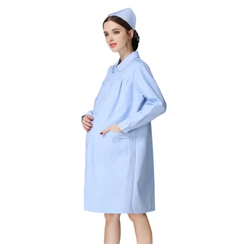Nové Laboratórium Jednotné pre Ženy, Pracovné odevy pre tehotné ženy, Uniformy Nosiť Kostým Žena Spa Jednotné Salón Krásy Dlhá Bunda Šaty