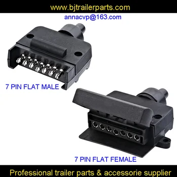 7 pin ploché muž žena prívesu, konektor zástrčku /loď/karavanu/karavan/auto/auto/kamión/RV