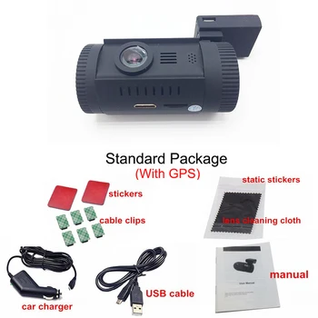 Conkim Dash Cam GPS DVR, Digitálny Video Rekordér 1296P 1080P Full HD Skryté Black Box Auto Kamery, DVR Mini 0826P w/ Pevný Vodič Auta
