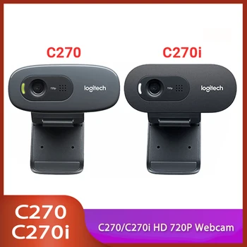 Pôvodné Logitech C270 C270i HD Video 720P webová Kamera Vstavaný Micphone USB2.0 Počítač, Fotoaparát, USB 2.0 pre PC Lapto videohovory