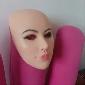 2021New Zábavné Realistické Žena Masky Na Halloween ľudských Žena Masquer Šaty Hlavu, Tvár Kapota Sexy Dievča Crossdress Cosplay Kostým