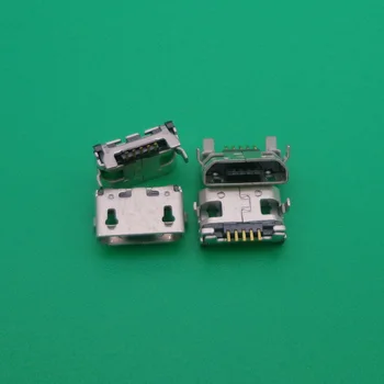 100ks Micro USB Konektor Konektor Samica 5 pin Plnenie Zásuvka pre Lenovo A10-70 A370E A3000 A3000H A5000 A7600 A7600H S910 S930