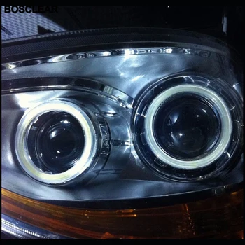 2 ks KLASU Halo Krúžok Žiarovka Denných prevádzkových Svetlometu Žiarovka 12V Auto LED Angel Eyes Svetla 60 MM 70 MM 80 MM 90 MM 100/110/120mm Auto Svetla