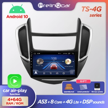 Prelingcar Android 10.0 žiadne DVD 2 Din autorádia Multimediálne Video Prehrávač, Navigácia GPS Pre Chevrolet TRAX-2016 Octa
