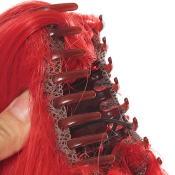 L-e-mail parochňu Nové Hry Bowsette Cosplay Parochne Vlna Červeného Chvosta Tepelne Odolných Syntetických Vlasov Halloween Cosplay Parochňu