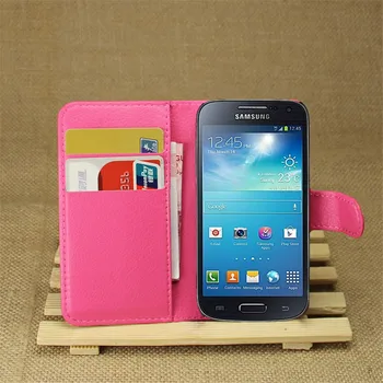 Peňaženka obal Pre Samsung Galaxy S4 Mini S IV Mini S4mini I9190 I9192 I9195 GT-i9190 GT-i9192 GT-i9195 Duos GT-I9192I Flip Cover