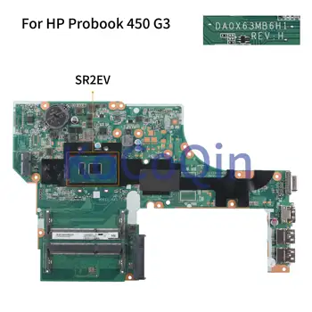 KoCoQin Notebook základná doska Pre HP Probook 450 G3 470 G3 Core 3855U Doske DA0X63MB6H1 SR2EV