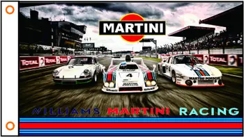 Vlastné vlajky auto Martini banner 3x5ft Polyester 03