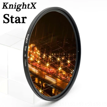 KnightX 52 58 67 72 77 mm Star Filter Bod Line 58mm pre Canon 18-55mm EOS Rebel T4i T3i T2i objektív DSLR d3200 d5200 d5300 d3300