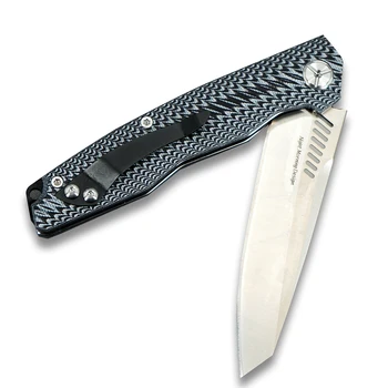TWOSUN Nože D2 čepeľ skladací Vreckový Nôž taktický nôž na Prežitie, lovecké nože camping outdoor nástroj výchovy k demokratickému občianstvu rýchlo otvoriť G10 TS16