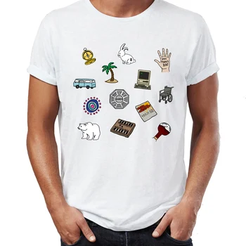 Nové pánske t-shirt Stratil Klasické Tv Seriáli Dharma Iniciatívy Nerdy Tričko Unisex Tričká Topy Harajuku Streetwear