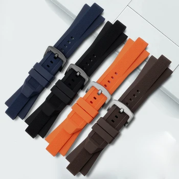 29*13mm Vodotesný silikónový watchband s pin pracky čierna, tmavo modrá, hnedá oranžová popruh prispôsobenie MK8152 hodinky