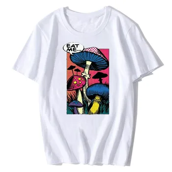 Muži T-Shirt Shroom Húb, Plesní Psychedelic Halucinácie Mužov Bavlny O-neck T Shirt Anime Tees Topy Streetwear